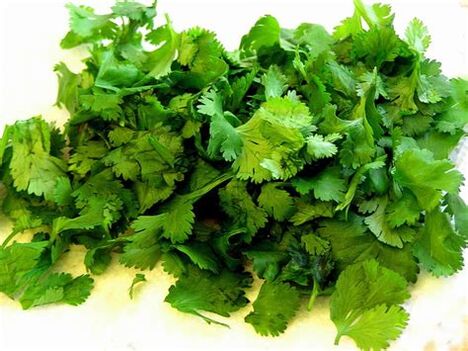 Coriander contains vitamins A, B and C, which have a positive effect on male potency. 